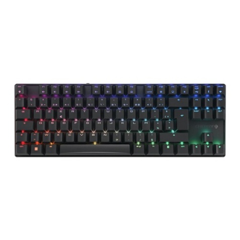 Clavier Cherry MX 8.2 TKL WIRELESS - MECANIQUE - boitier en aluminium - FILAIRE/BLUETOOTH/RF 2.4 GHZ - INTERRUPTEURS MX RED - RETROECLAIRAGE RGB - Mallette de transport - AZERTY