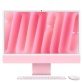 iMac Apple 24" écran retina 4,5K 256Go SSD 16 Go RAM Puce M4 CPU 8 cœurs GPU 8 cœurs Rose