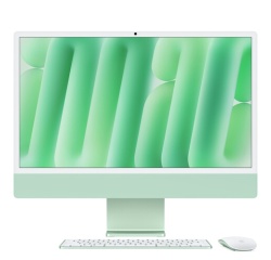 iMac Apple 24" écran retina 4,5K 256Go 16 Go RAM Puce M4 CPU 8 cœurs GPU 8 cœurs Vert