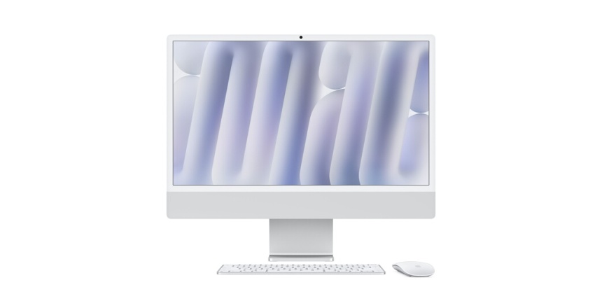 iMac Apple 24" écran retina 4,5K 256Go 16 Go RAM Puce M4 CPU 10 cœurs GPU 10 cœurs Argent