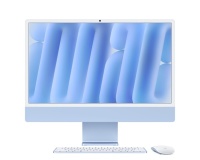 iMac Apple 24" écran retina 4,5K 256Go 16 Go RAM Puce M4 CPU 8 cœurs GPU 8 cœurs Bleu
