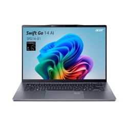 PC portable Acer Swift Go 14 AI SFG14-01-X5AQ 14,5'' Copilot+ Qualcomm Snapdragon X Plus 16 Go RAM 512 Go SSD Gris