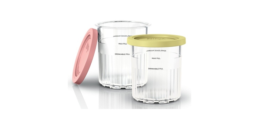 Accessoire de cuisine Ninja Lot de 2 pots compatibles avec CREAMI DELUXE NC501EU