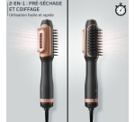 Brosse coiffante Calor Brosse soufflante 2 en 1 CF9840C0 Reverso NOIR/ROSE