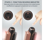 Brosse coiffante Calor Brosse soufflante 2 en 1 CF9840C0 Reverso NOIR/ROSE
