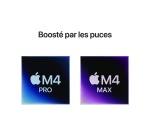 MacBook Apple Pro 16" 512 Go SSD 48 Go RAM Puce M4 Pro CPU 14 Cœurs GPU 20 Cœurs Noir sidéral