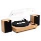 Platine vinyle Jam Bois avec paire d''enceintes
