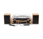 Platine vinyle Jam Bois avec paire d''enceintes