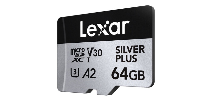 Carte mémoire micro SD Lexar XC 64GO SILVER PLUS