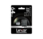 Carte mémoire micro SD Lexar XC 64GO SILVER PLUS