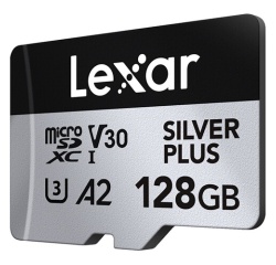 Carte mémoire micro SD Lexar XC 128GO SILVER PLUS