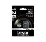 Carte mémoire micro SD Lexar XC 128GO SILVER PLUS