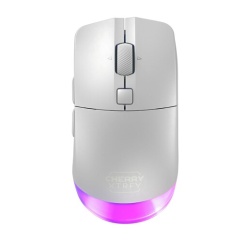 Souris Cherry XTRFY M50 Wireless gaming sans fil RGB - Connectivite filaire, Bluetooth et 2,4 GHz - Blanc