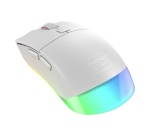 Souris Cherry XTRFY M50 Wireless gaming sans fil RGB - Connectivite filaire, Bluetooth et 2,4 GHz - Blanc