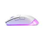 Souris Cherry XTRFY M50 Wireless gaming sans fil RGB - Connectivite filaire, Bluetooth et 2,4 GHz - Blanc