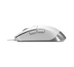 Souris Cherry XTRFY M50 gaming filaire - forme ergonomique - Blanc