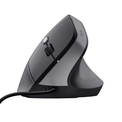 Souris Trust BAYO 2 ergonomique filaire avec un angle vertical optimal pour reduire les tensions au niveau du poignet