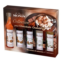 Sirop et concentré Monin Coffret Chocolat Chaud 5*5 cl pour boissons gourmandes
