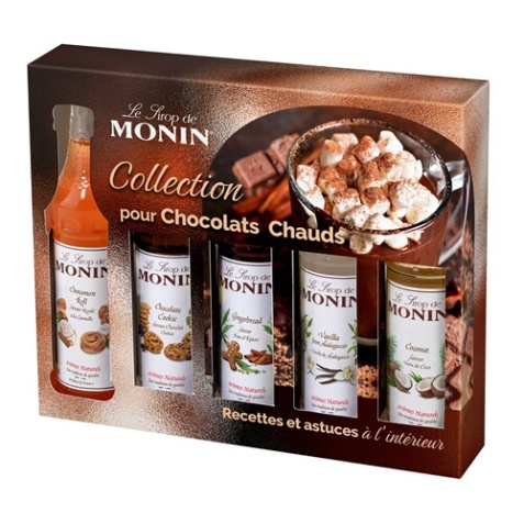 Sirop et concentré Monin Coffret Chocolat Chaud 5*5 cl pour boissons gourmandes