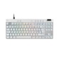 Clavier Logitech G PRO X TKL RAPID, gaming filaire sans pave numerique avec touches analogiques magnetiques, RVB - Blanc