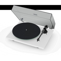 Platine vinyle Pro-ject T1 Evo Phono Blanc + Cellule Ortofon OM10