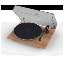 Platine vinyle Pro-ject T1 Evo Phono Noyer + Cellule Ortofon OM10