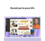 iMac Apple iMac 24" écran rétina 4,5K 512 Go SSD 16 Go RAM Puce M4 CPU 10 cœurs GPU 10 cœurs Mauve