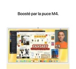 iMac Apple iMac 24" écran rétina 4,5K 256 Go SSD 16 Go RAM Puce M4 CPU 8 cœurs GPU 8 cœurs Jaune