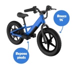 Draisienne électrique Wispeed WIKIDS Bleu 14'' 100W