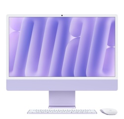 iMac Apple iMac 24" écran rétina 4,5K 256 Go SSD 16 Go RAM Puce M4 CPU 8 cœurs GPU 8 cœurs Mauve