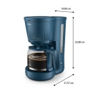 Cafetière filtre Philips HD7411/70 Serie 3000 1,25 L Bleu