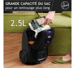 Aspirateur avec sac Hoover HE105 HOME Noir