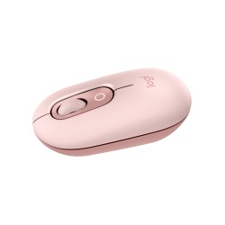 Souris Logitech POP Mouse, Bluetooth sans fil compacte et portable - Rose