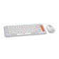Ensemble clavier et souris Logitech POP ICON COMBO, Bluetooth, frappe confortable - Blanc