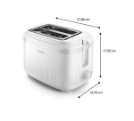 Grille pain Philips Serie 3000 HD2511/00 Blanc