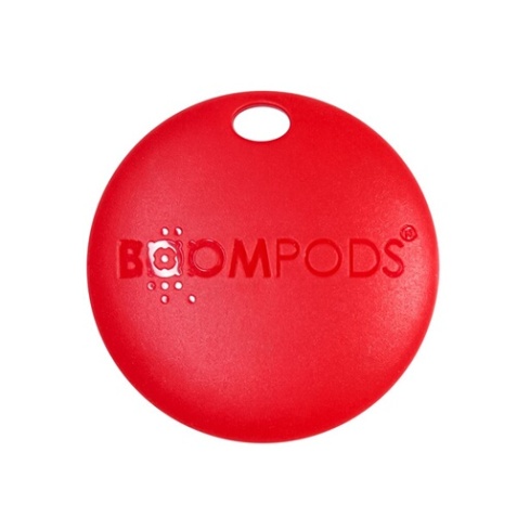 Balise connectée Boompods Finder Boomtag Rouge