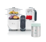 Robot préparation bébé Babymoov Bundle Nutribaby Plus White + 1 inox container ISY