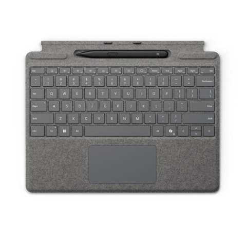 Clavier pour tablette Microsoft Surface Pro 13 pouces avec Surface Slim Pen - Platine