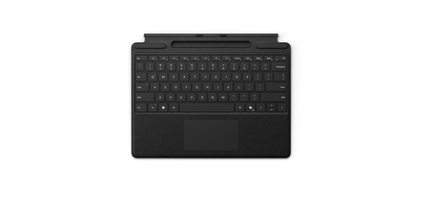 Clavier pour tablette Microsoft Surface Pro 13 pouces avec emplacement de recharge pour stylet - Noir