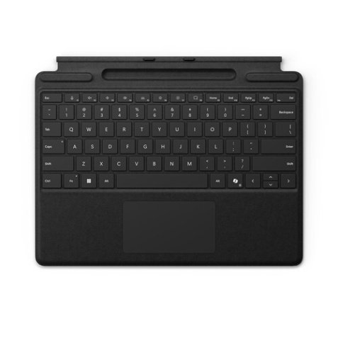 Clavier pour tablette Microsoft Surface Pro 13 pouces avec emplacement de recharge pour stylet - Noir