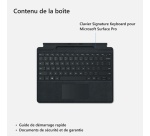 Clavier pour tablette Microsoft Surface Pro 13 pouces avec emplacement de recharge pour stylet - Noir