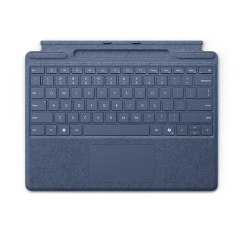 Clavier pour tablette Microsoft Surface Pro 13 pouces avec emplacement de recharge pour stylet - Bleu Saphir