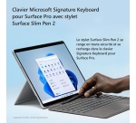 Clavier pour tablette Microsoft Surface Pro 13 pouces avec Surface Slim Pen - Bleu Saphir