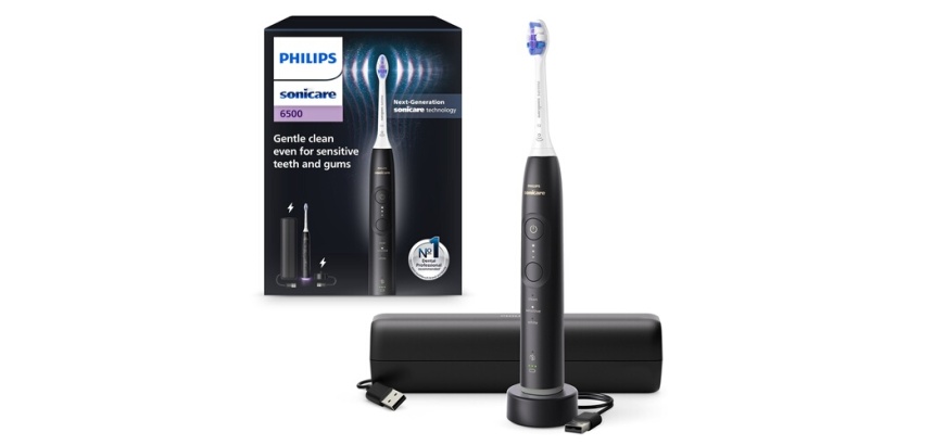 Brosse à dents électrique Philips Sonicare HX7411/02 avec application Noir