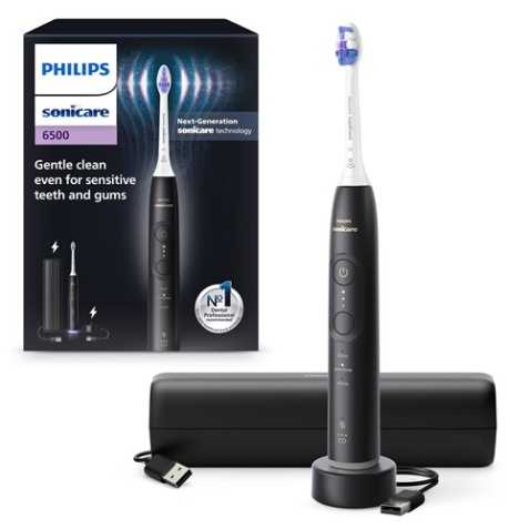 Brosse à dents électrique Philips Sonicare HX7411/02 avec application Noir
