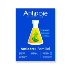Logiciel Druide Antidote+ Familial - Antidote 12 + Antidote Web + Antidote Mobile - francais ou anglais - PC ou Mac - 1 an - Correcteur grammatical et dictionnaires