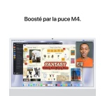 iMac Apple 24" 512 Go SSD 16 Go RAM Puce M4 CPU 8 cœurs GPU 8 cœurs Argent