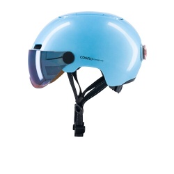 Casque vélo Cosmo Connected Fusion+ Bleu Ciel Metallise
