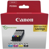 Cartouche d'encre Canon CLI-571 C/M/Y/BK MULTI NEW SEC