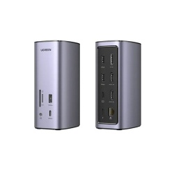 Station d'accueil PC portable Ugreen USBC Multifunction Docking Station Pro Gris